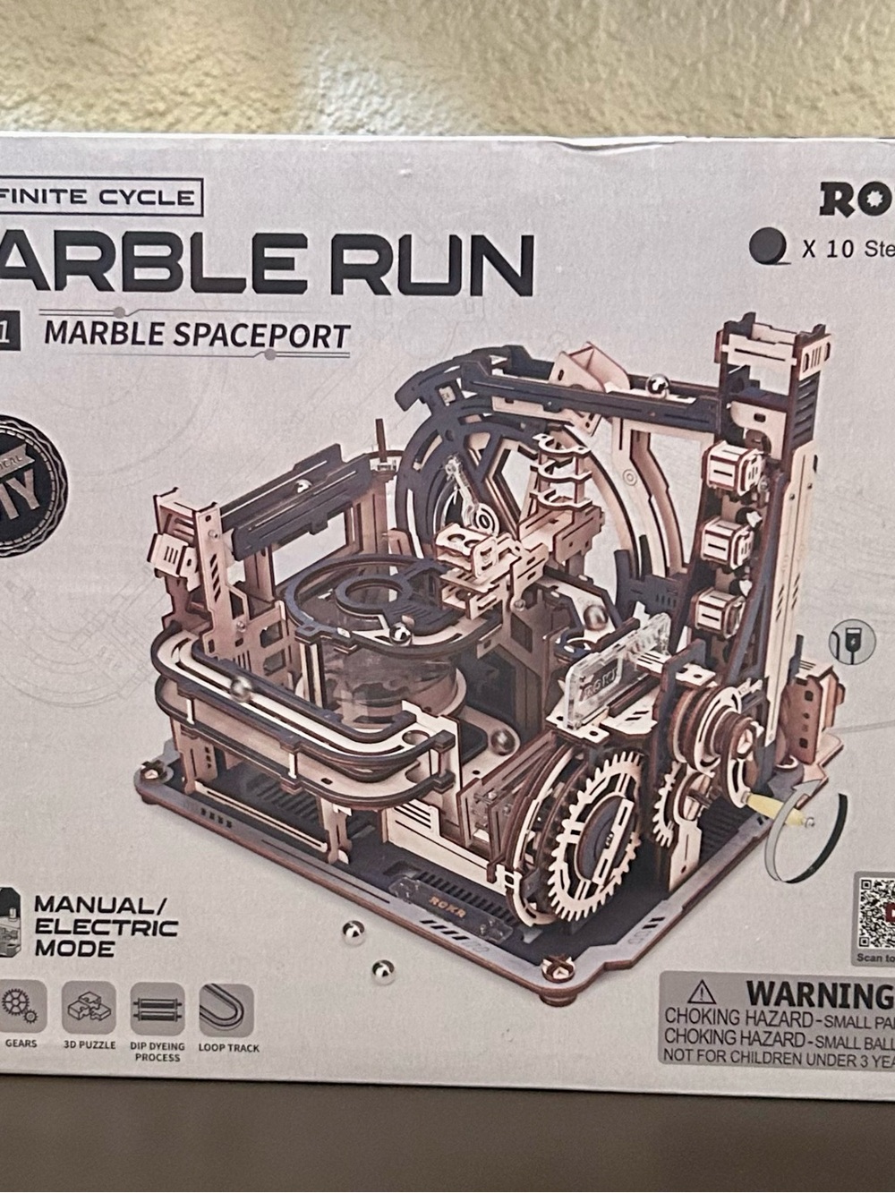 ROKR 3-D Wooden Marble Run Mechanical Puzzle